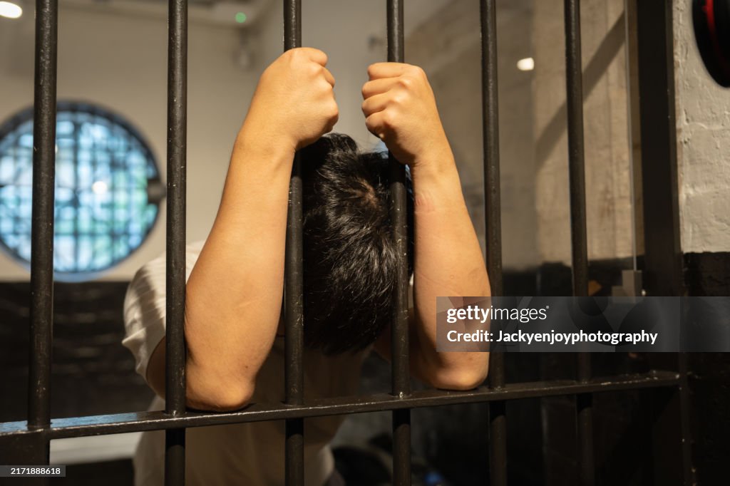 Stress among prisoners in a prison cell.