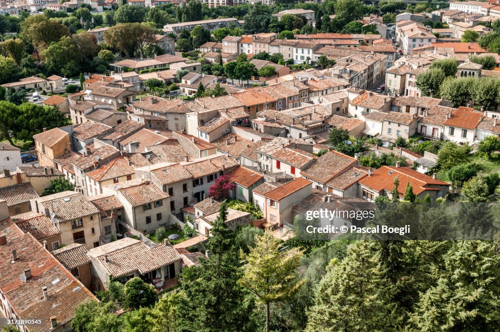 Lower town of Carcassonne, Aude, France