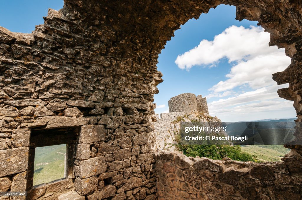 Ruins of the Peyrepertuse Castle, Aude, France