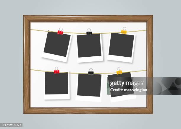 Inside Frameborder Photo Frames Hung Inside A Picture Frame High-Res Vector Graphic ...