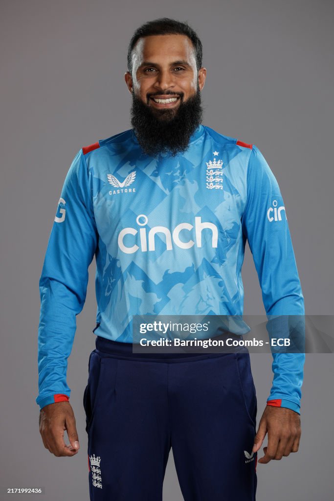 Addil Rashid Adil Rashid of England poses during a ODI portrait session at Trent ...