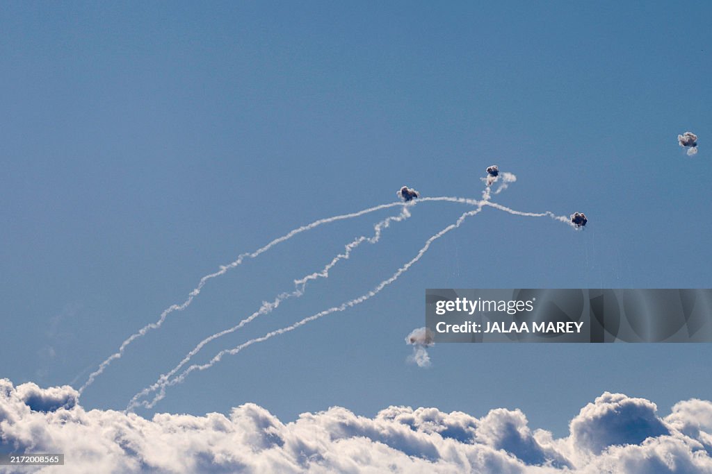 TOPSHOT-ISRAEL-LEBANON-PALESTINIAN-CONFLICT