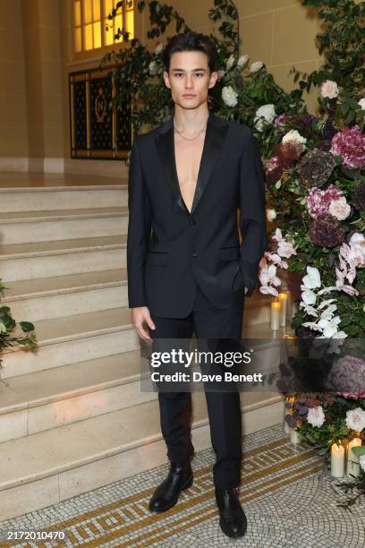 Alex Schlab attends the British Vogue and Rabanne to party celebrate London Fashion Week at Hotel Café Royal on September 14, 2024 in London, England.