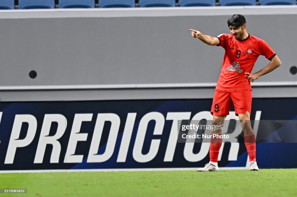 Sc Mahdi Torabi of Tractor SC celebrates after scoring the second goal ...