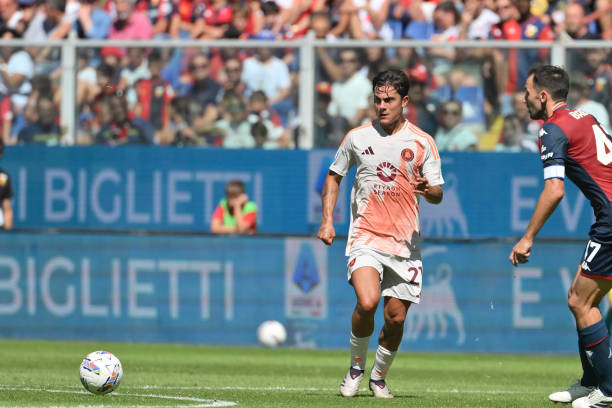 Roma player Paulo Dybala during the Serie A match between Genoa and AS Roma at Stadio Luigi Ferraris on September 15, 2024 in Genoa, Italy.