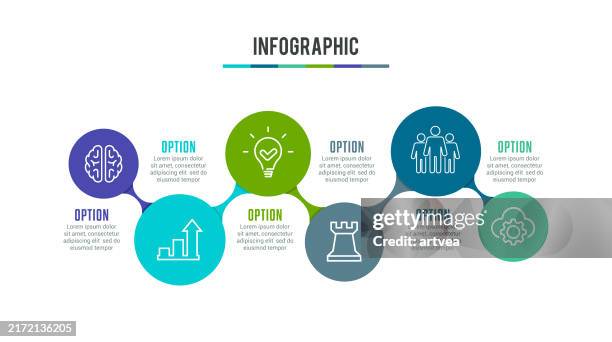 infographic element - 8 step process stock illustrations