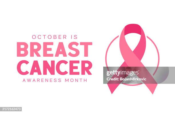 illustrations, cliparts, dessins animés et icônes de carte du mois de la sensibilisation au cancer du sein, bannière. octobre. vecteur - sensibilisation au cancer du sein