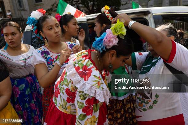 The Mexican-American community celebrates Mexico Independence Day with a parade through down Fifth Avenue in the Sunset Park neighborhood of the...