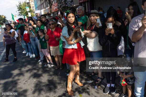 The Mexican-American community celebrates Mexico Independence Day with a parade down Fifth Avenue, in the Sunset Park neighborhood of the Brooklyn...