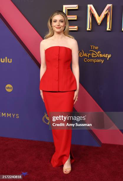 Gillian Jacobs attends the 76th Primetime Emmy Awards at Peacock Theater on September 15, 2024 in Los Angeles, California.