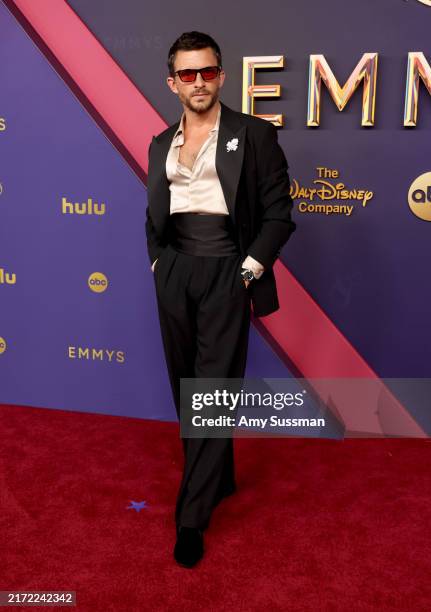 Jonathan Bailey attends the 76th Primetime Emmy Awards at Peacock Theater on September 15, 2024 in Los Angeles, California.