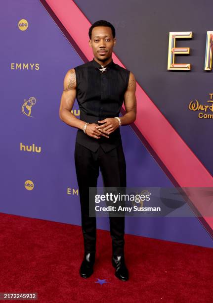 Tyler James Williams attends the 76th Primetime Emmy Awards at Peacock Theater on September 15, 2024 in Los Angeles, California.