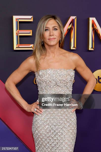 Jennifer Aniston attends the 76th Primetime Emmy Awards at Peacock Theater on September 15, 2024 in Los Angeles, California.