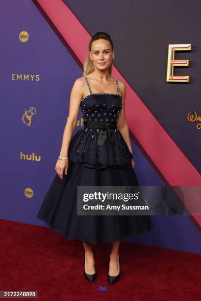 Brie Larson attends the 76th Primetime Emmy Awards at Peacock Theater on September 15, 2024 in Los Angeles, California.