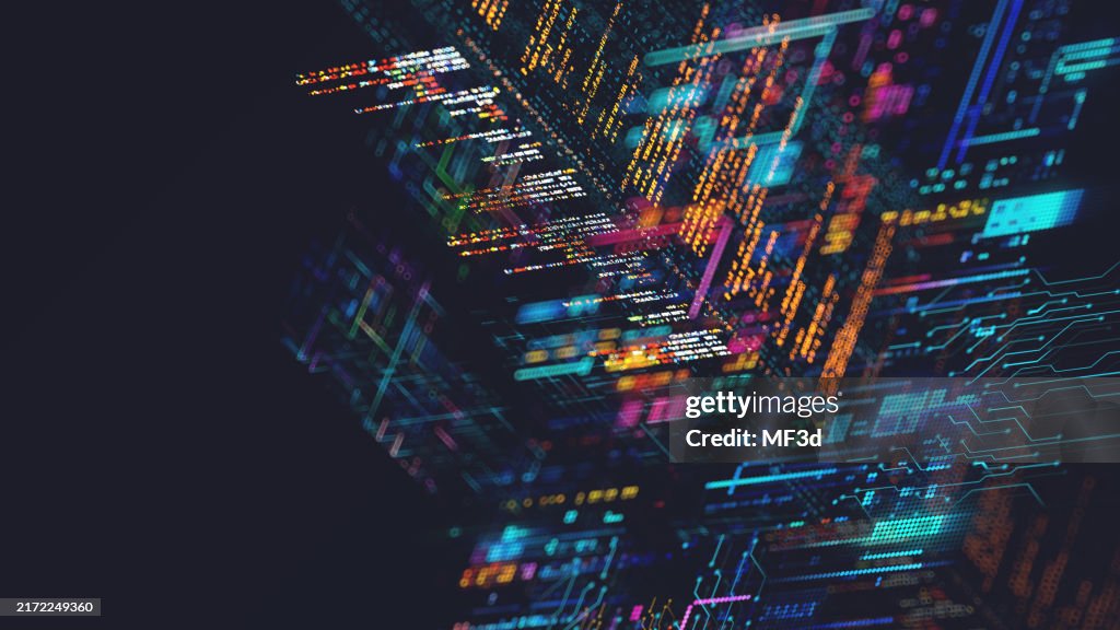 KI - Künstliche Intelligenz - Konzept CPU Quantencomputing. Digitale Transformation und Big Data