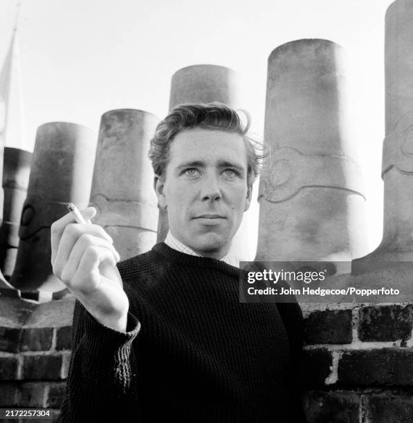 English photographer Antony Armstrong-Jones posed on a rooftop in London, England circa 1958. Armstrong-Jones would go on to marry Princess Margaret...