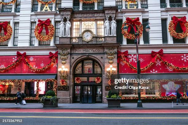 34e rue, manhattan - herald square nyc photos et images de collection
