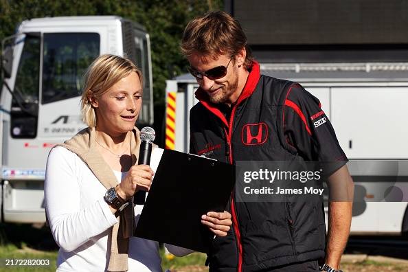 Vicki Butler-Henderson and Jenson Button Honda Racing F1 Team at the ...