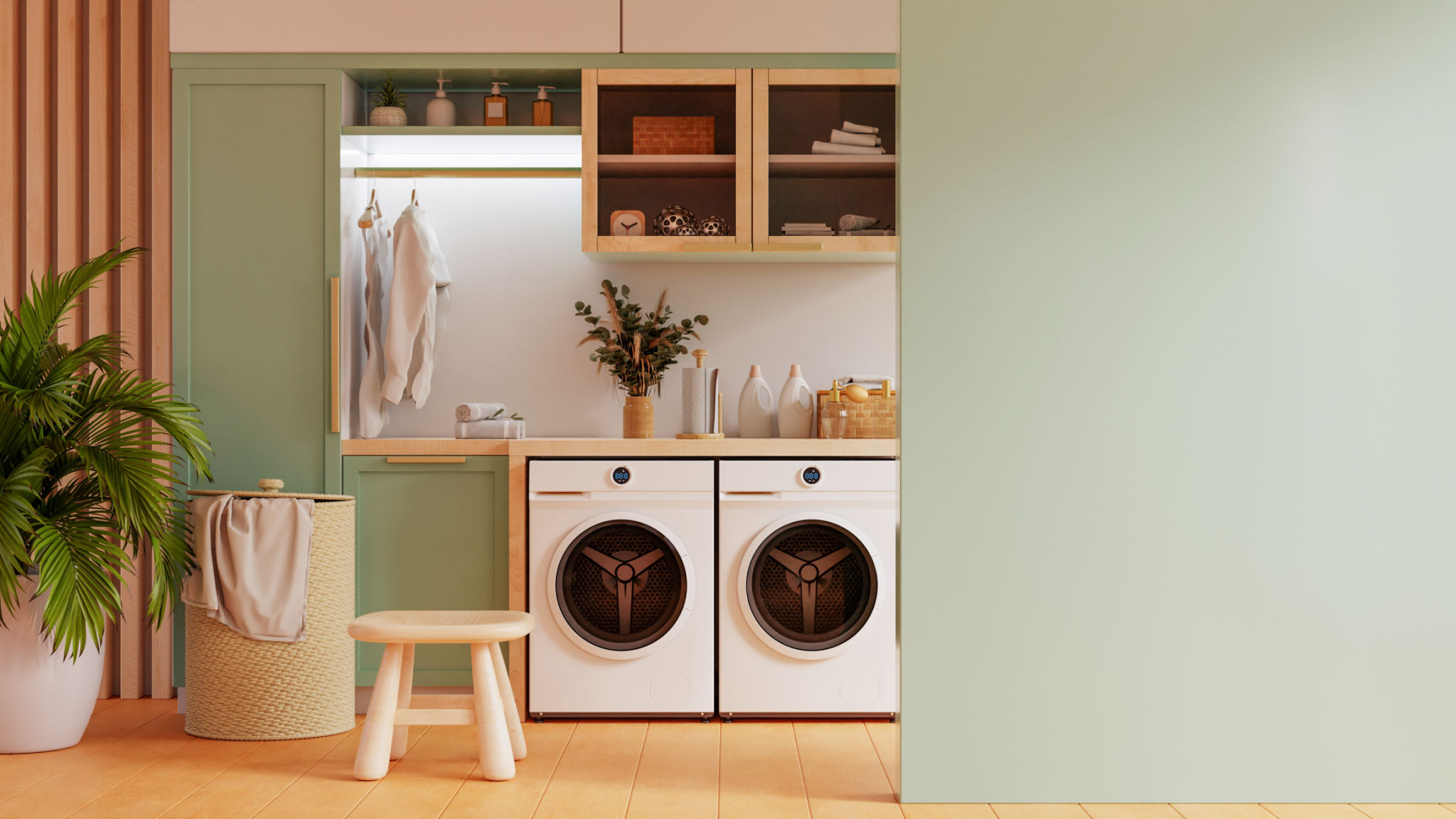 modern laundromat
