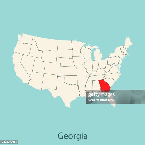 Gorgri 752 Political Map Of Georgia Stock Photos, High-Res Pictures, and ...