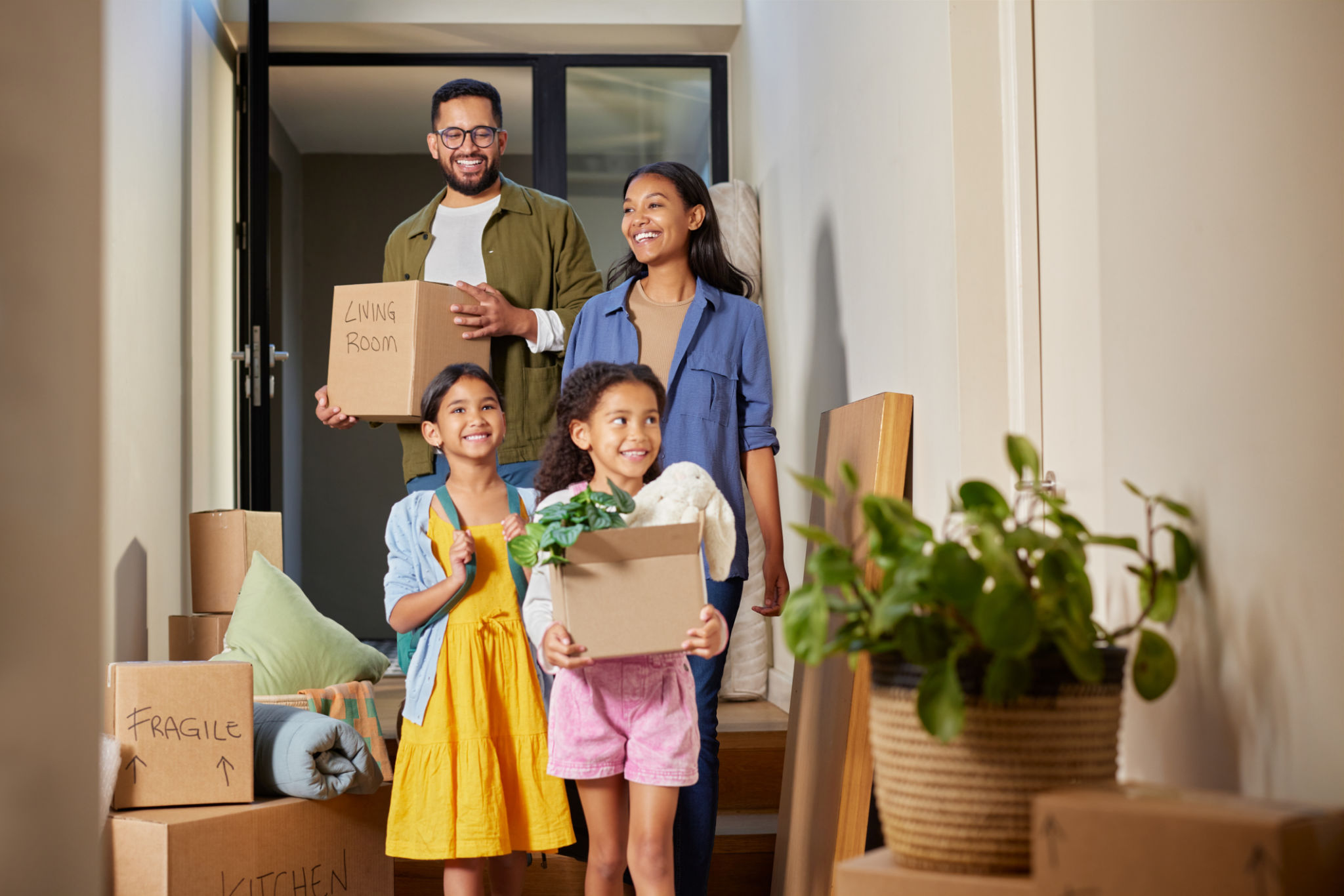 family unpacking
