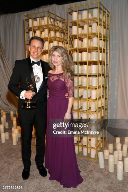 Bill R. Dean and Elizabeth Dean attend Netflix's Primetime Emmy afterparty at Hilex on September 15, 2024 in Los Angeles, California.