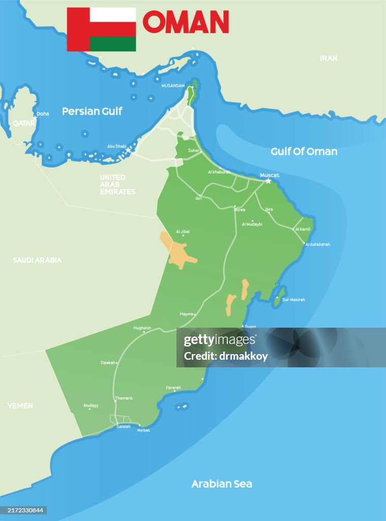 Map of Oman