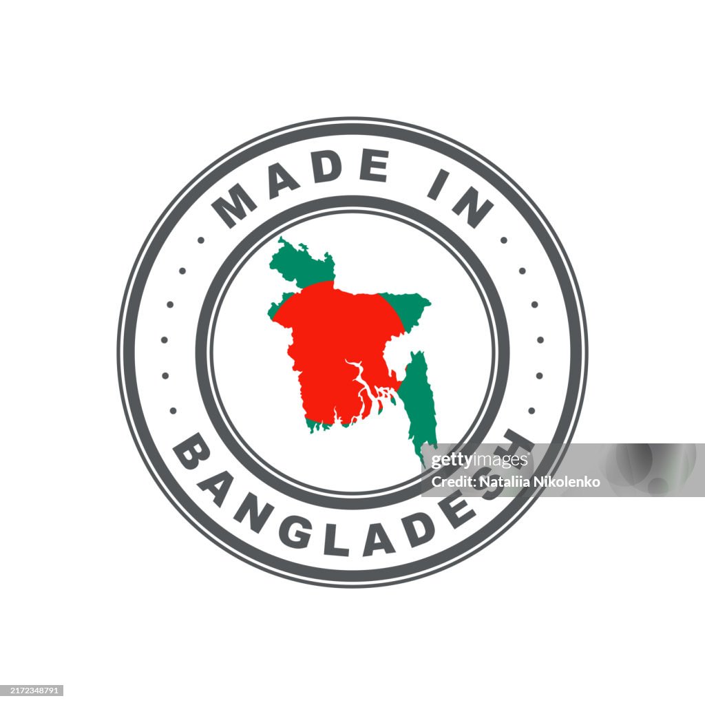 Bd Label Made In Bangladesh Emblem Of The Country Of Origin Of The Product ...