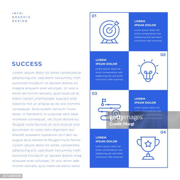 success infographic design - briefcase stock illustrations