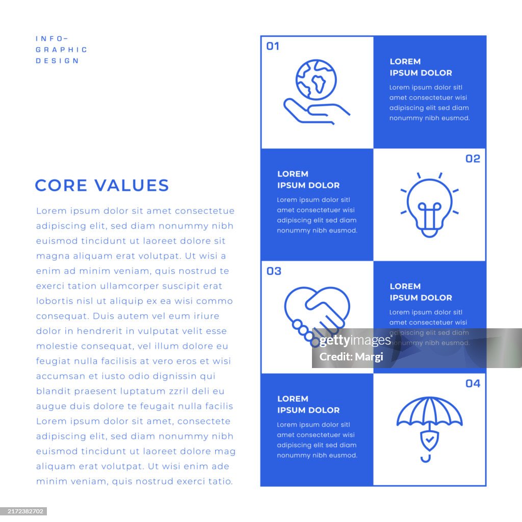 Core Values Infographic Example Core Values Infographic Design High-Res Vector Graphic - Getty Images
