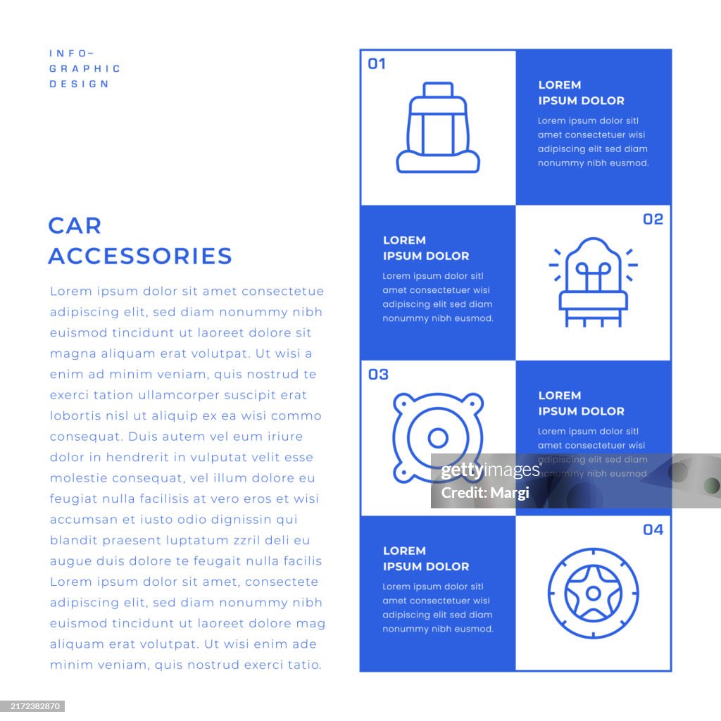 Car Accessories infographic design