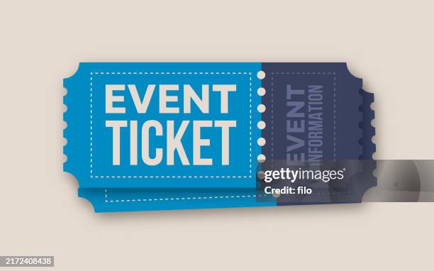 event tickets blue admission entry event design - cinema ticket stock illustrations