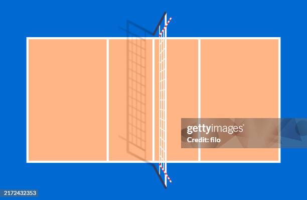 volleyball court design element - tennis net vector stock illustrations