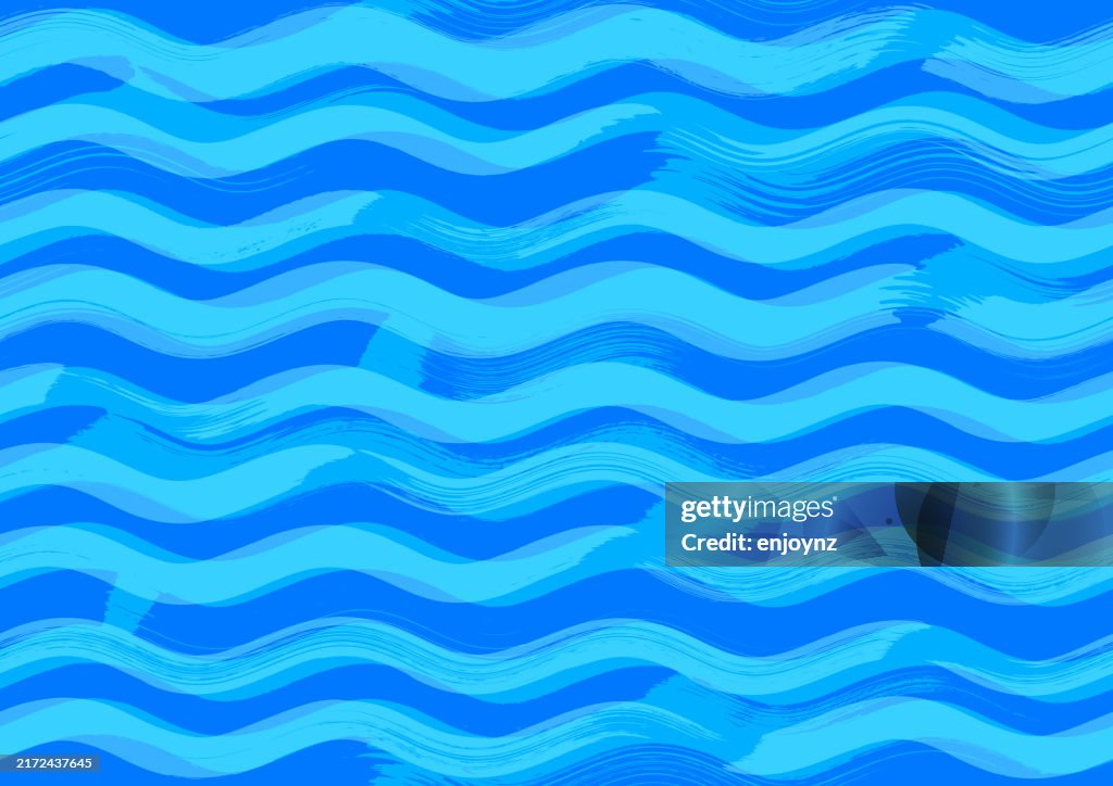 Blue Wavey Line Pattern Seamless Blue Wavy Lines Pattern Background High-Res Vector Graphic ...