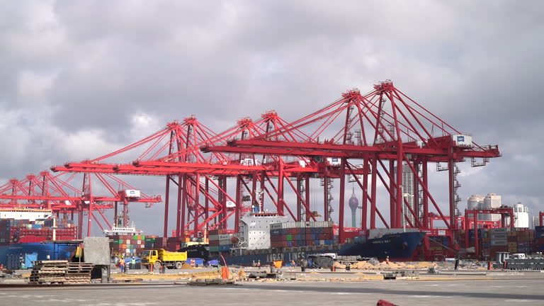 Colombo Terminal 54 Colombo International Container Terminal Stock Videos, Footage, & 4K ...