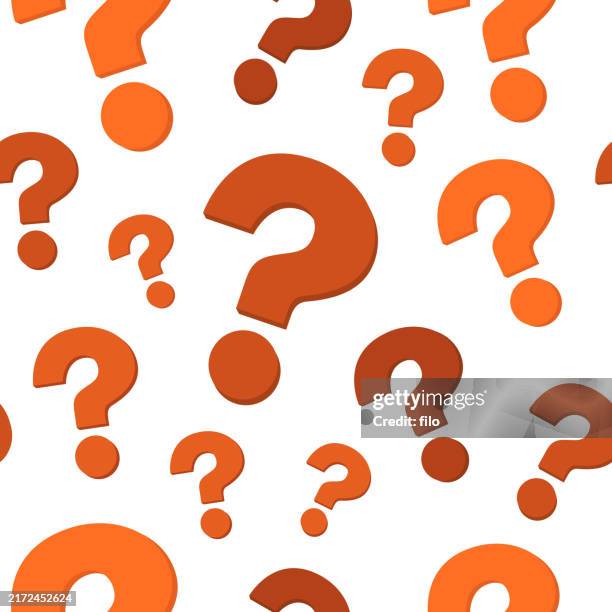 question mark seamless repeating tileable background - question answer background stock illustrations