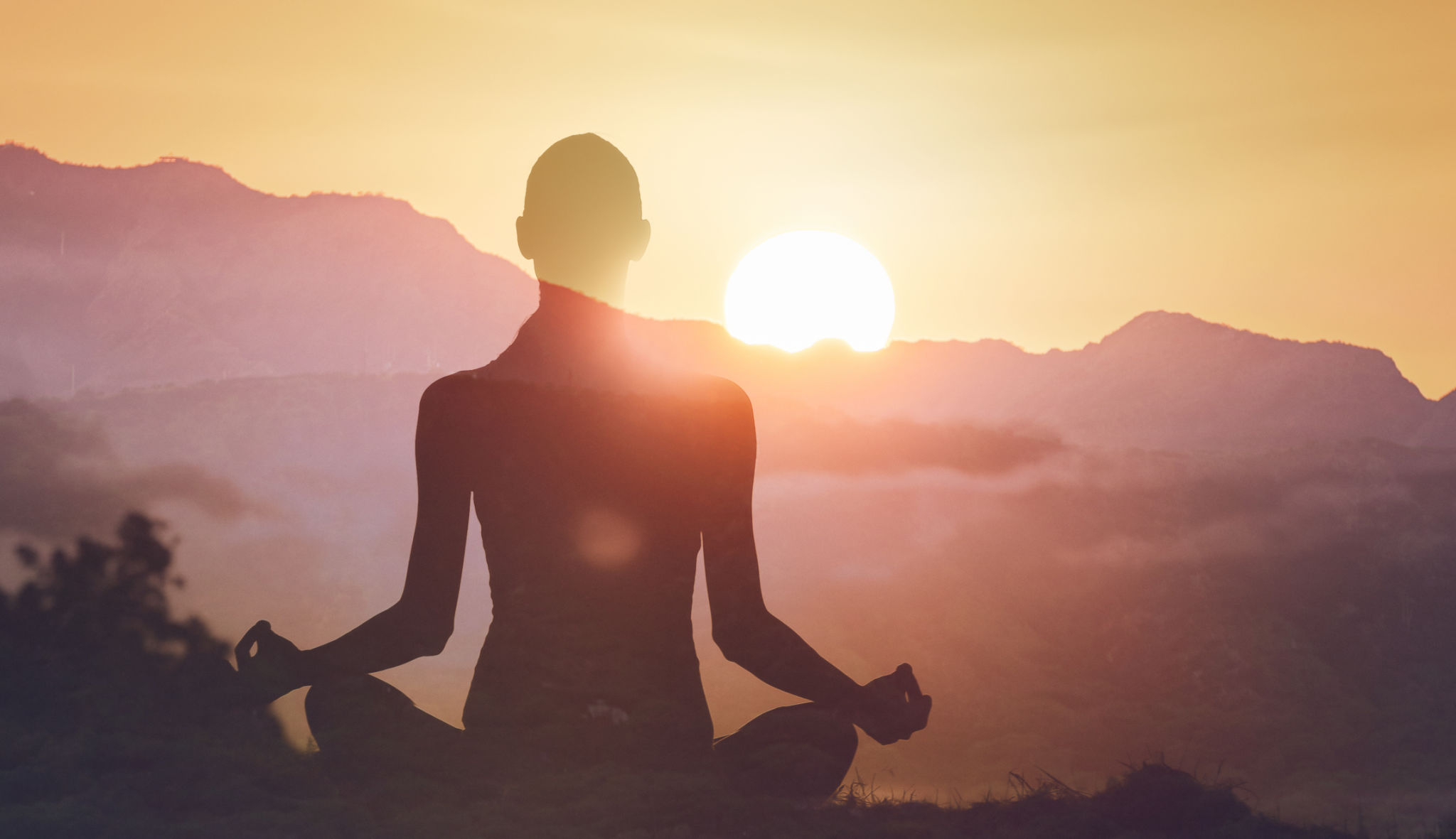 Peaceful morning meditation. Peaceful morning meditation.
