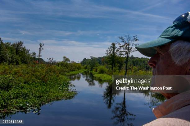 Jeff Wright, a certified Virginia Master Naturalist, talks about life of the indigenous people who once inhabited the land surrounding Dragon Run...