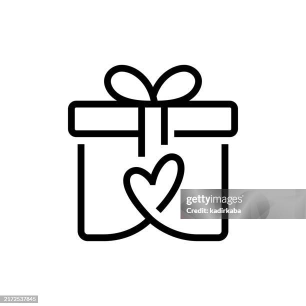 illustrations, cliparts, dessins animés et icônes de icône de la ligne de sacs cadeaux. fête, anniversaire, anniversaire, noël, échange de cadeaux, don de cadeaux, réception d’un cadeau, colis, boîte. - boutique de souvenirs