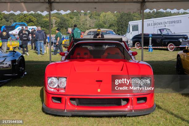 The Ferrari F40LM seen at Petrolheadonism Live at Knebworth House. This is Knebworth's biggest car show, hosted by Petrolheadonism, showing a vast...