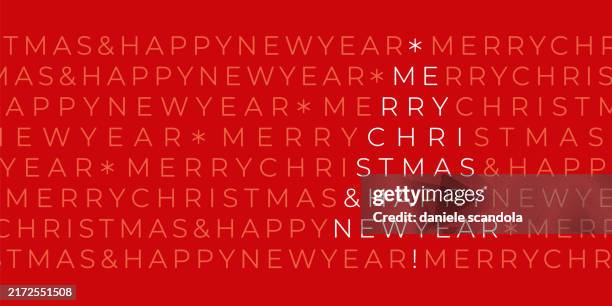 weihnachtskartendesign mit grußworten. - weihnachtskarte stock-grafiken, -clipart, -cartoons und -symbole