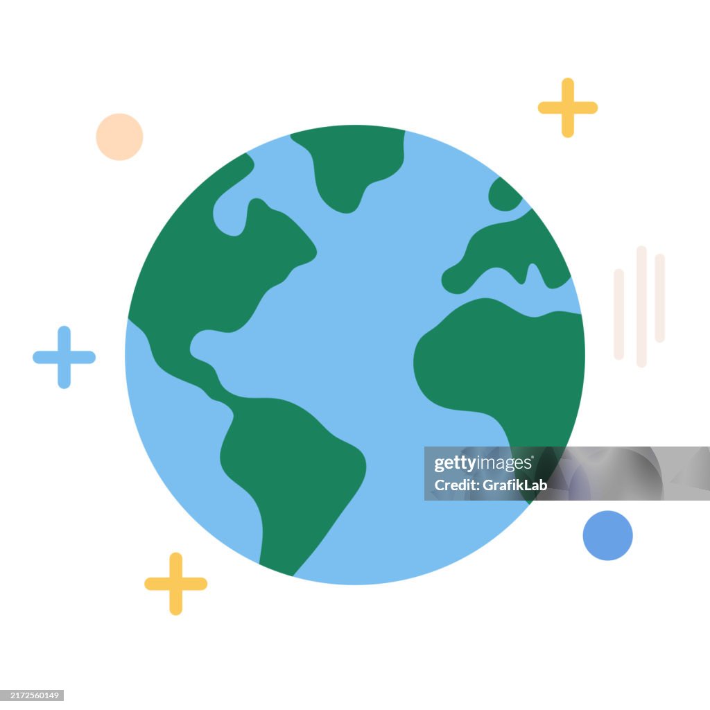 Space Icon Planet Earth