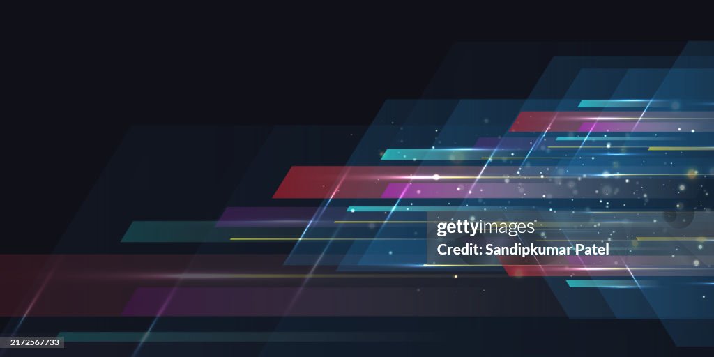 Light Speed Motion Technology Background High-Res Vector Graphic ...