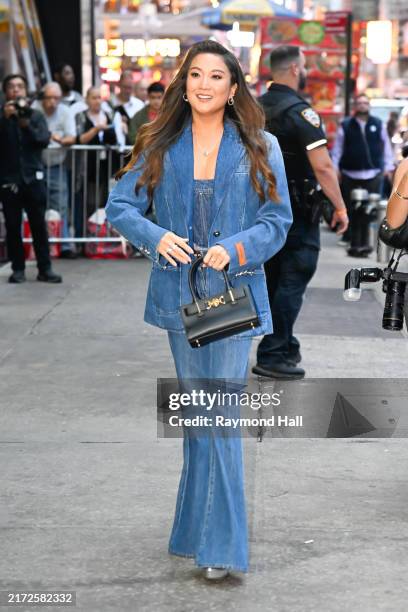 Actress Ashley Park is seen at GMA on September 17, 2024 in New York City.