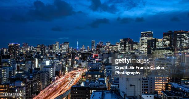 1,115 Aerial Views Of Tokyo Bay Area And Financial District Stock