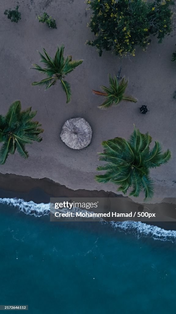 Aerial view of beach,Kyela,Tanzania