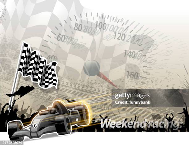 weekend race - pit stop stock illustrations