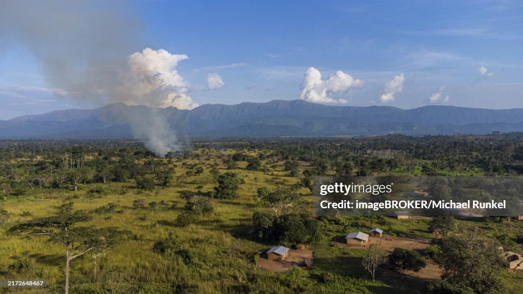 Aerial of the Unesco site Mount Nimba Strict Nature Reserve, Eastern Guinea