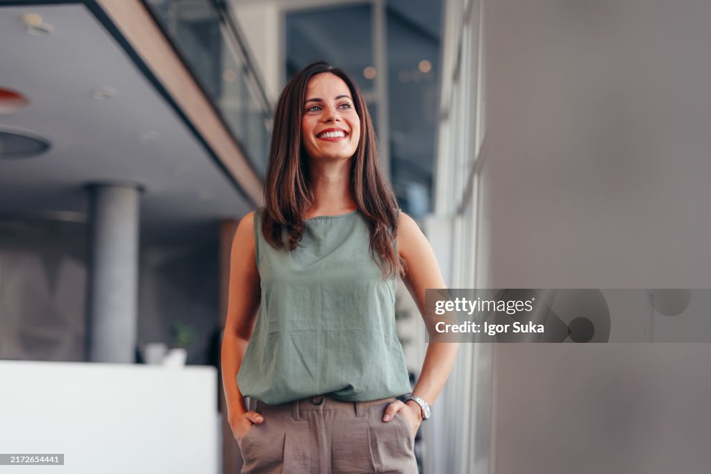 Portrait of a businesswoman standing in the office