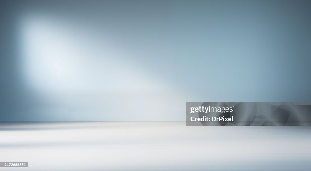 Empty Studio Room with Windows Shadows